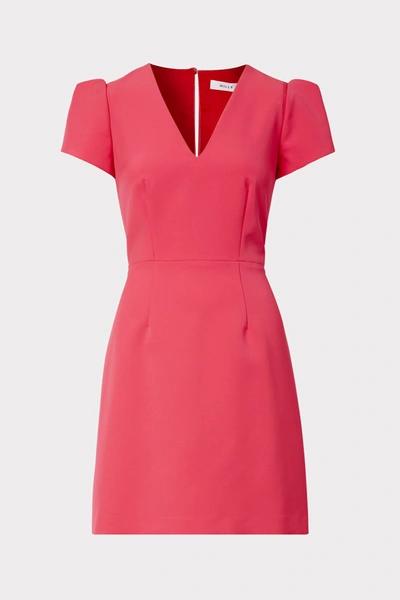 Shop Milly Cady Atalie Dress In  Pink