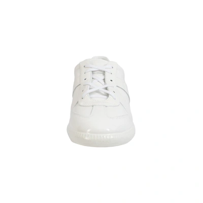 Shop Maison Margiela Replica Patent Leather Sneakers In White