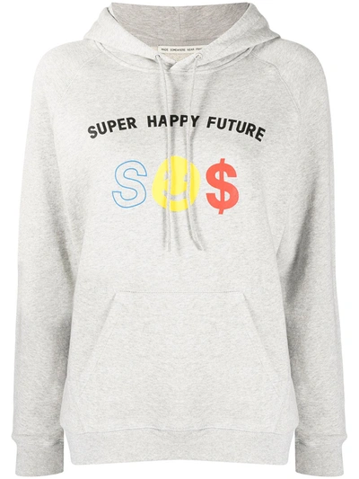 Etre Cecile Être Cécile "super Happy Future" Sweatshirt In Weiss