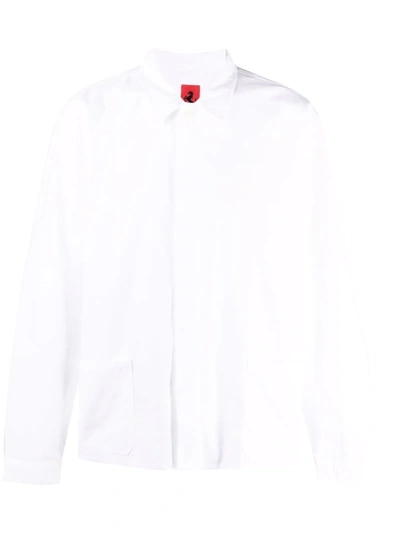 Shop Ferrari Prancing Horse Organic Cotton Shirt In Weiss