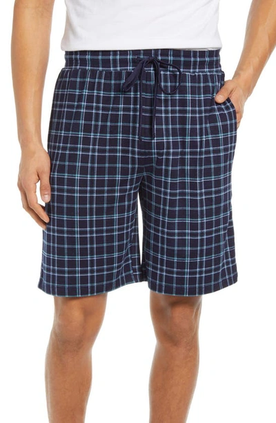 Shop Emerson Road Jam Drawstring Sleep Shorts In Langport Plaid Navy Rae Sd