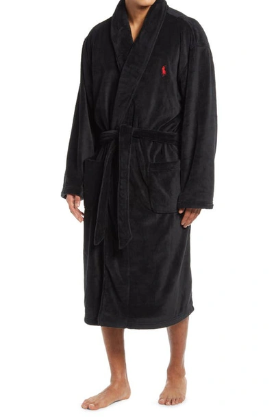 Shop Polo Ralph Lauren Robe In Polo Black