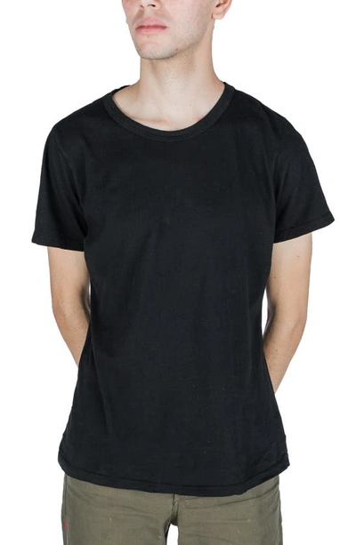 Shop Imperfects Shop Solid Crewneck T-shirt In Jet Black