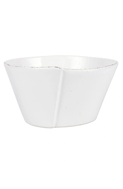 Shop Vietri Lastra Stacking Bowl In White