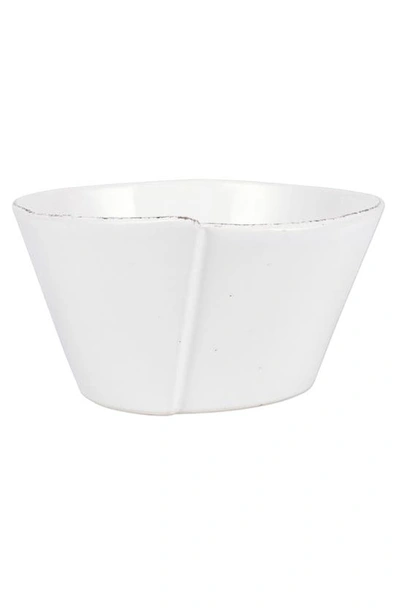 Vietri Lastra Stacking Bowl In White