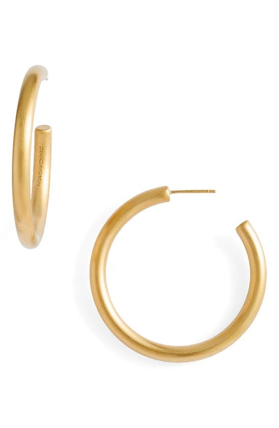 Shop Dean Davidson Small Dune Hoop Earrings In Gold