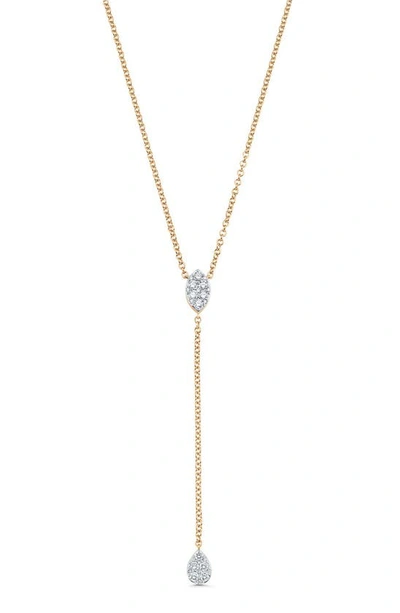Shop Sara Weinstock Reverie Diamond Y-necklace In Yellow Gold