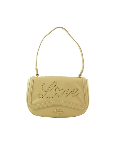 Shop Love Moschino Womens Beige Handbag