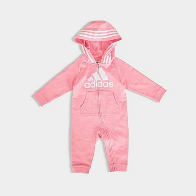 Adidas Originals Babies' Adidas Girls' Infant Badge Of Sport 3-stripes Coverall  Onesie In Light Pink | ModeSens