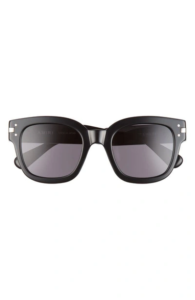 Shop Amiri Classic Logo Square Sunglasses In Black