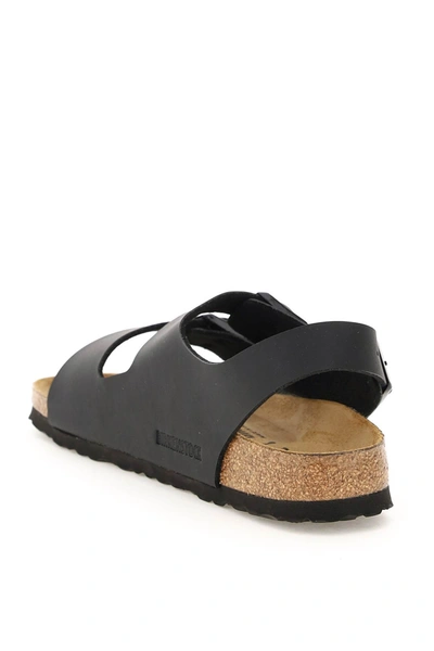 Shop Birkenstock Milano Sandals Narrow Fit In Black