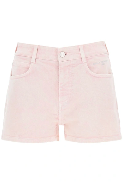 Shop Stella Mccartney Denim Shorts In Pink