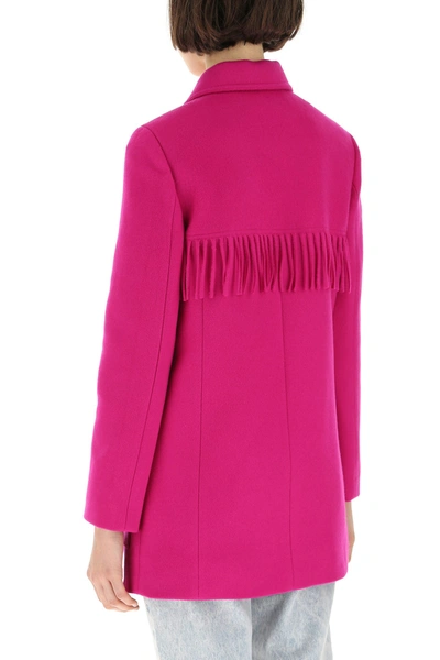 Shop Saint Laurent Fuchsia Wool Blend Blazer Pink  Donna 38f