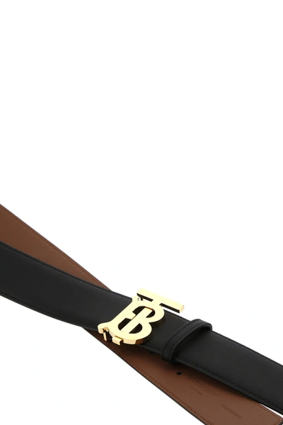 Shop Burberry Black Leather Belt  Nd  Donna M