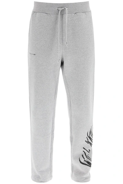 Shop Alyx Script Sweatpants In Grey