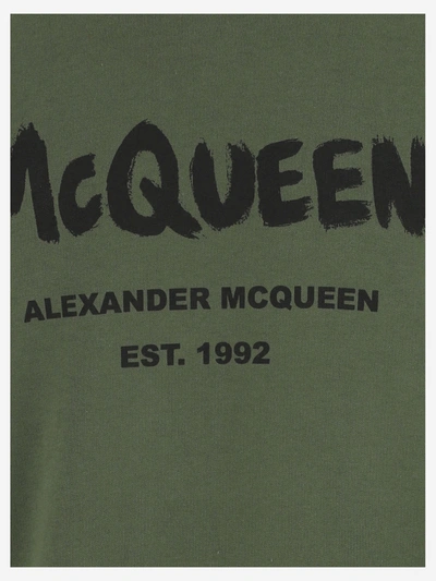Shop Alexander Mcqueen Sweaters In Khaki Black