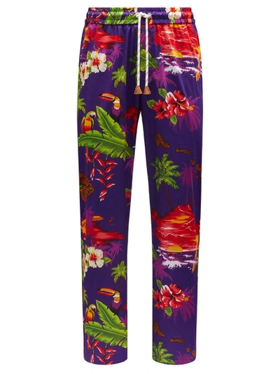 Shop Moncler Genius 8 Moncler Palm Angels Printed Trousers Multicolor