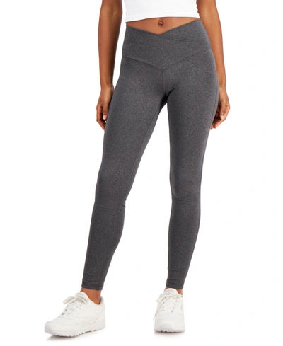 Shop Jenni On Repeat Crossover Full Length Legging, Created For Macy's In Harbor Grey