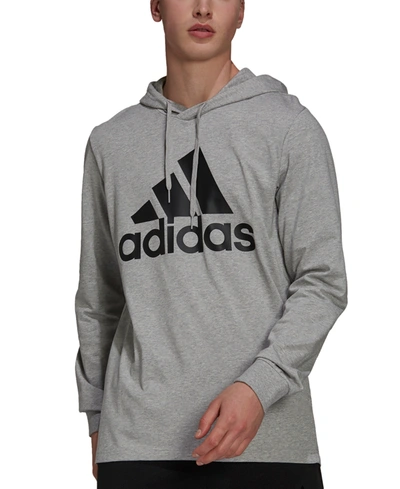 Shop Adidas Originals Adidas Men's Logo Hoodie In Mgh/ Black