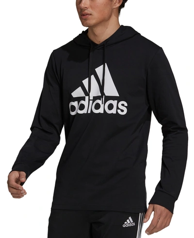 Shop Adidas Originals Adidas Men's Logo Hoodie In Black/white