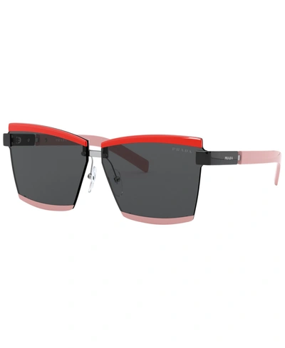 Shop Prada Women's Sunglasses, Pr 61xs 66 In Red