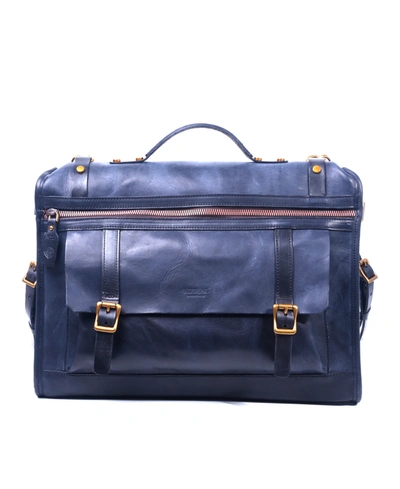 Old Trend Stone Cove Leather Briefcase In Slate | ModeSens