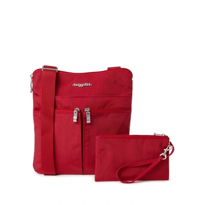 Shop Baggallini Women's Horizon Crossbody Bag In Apple