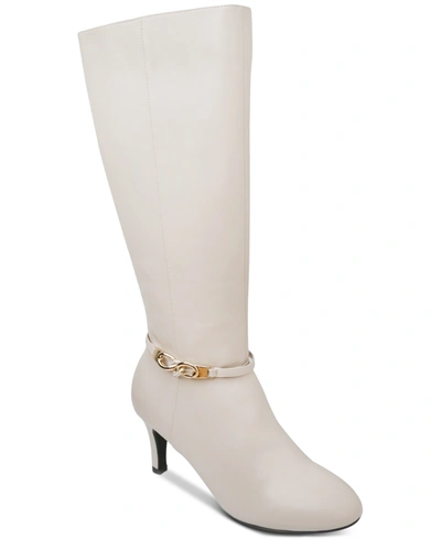 Shop Karen Scott Hanna Dress Boots, Created For Macy's In Winter White