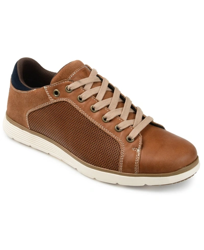 Shop Territory Men's Ramble Casual Leather Sneakers In Brown