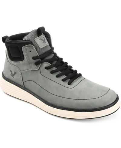 Shop Territory Men's Roam High Top Sneaker Boots In Gray