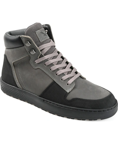 Shop Territory Men's Triton High Top Sneaker Boots In Gray