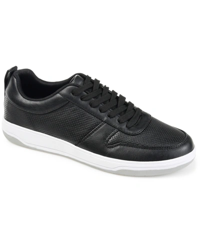 Shop Vance Co. Men's Ryden Casual Perforated Sneakers In Black
