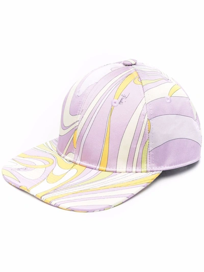 Shop Emilio Pucci Double Twill Baseball Hat In 033-lilla