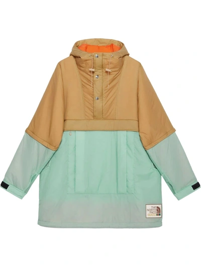 GUCCI X THE NORTH FACE TWO-TONE LONG WINDBREAKER 