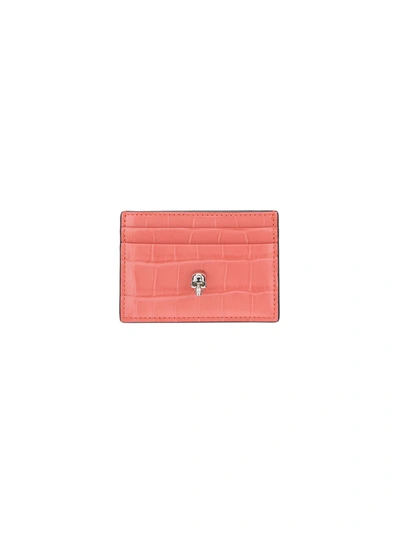 Shop Alexander Mcqueen Women's Pink Other Materials Card Holder