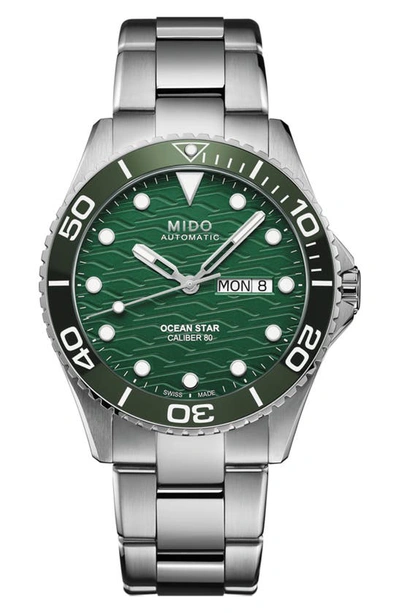 Mido Ocean Star 200c Caliber 80 Watch, 42.5 Mm In Silver