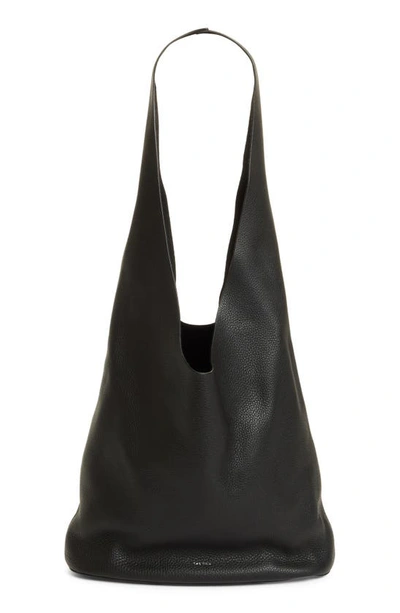 Bindle Three Shoulder Bag In Suede In Black