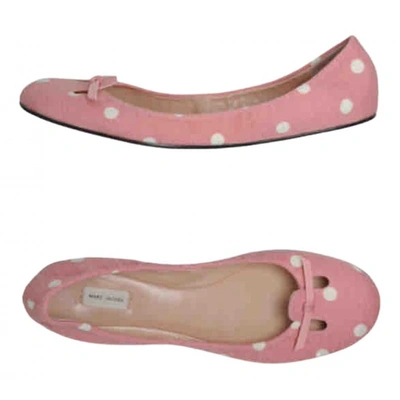 Pre-owned Marc Jacobs Leather Ballet Flats In Pink