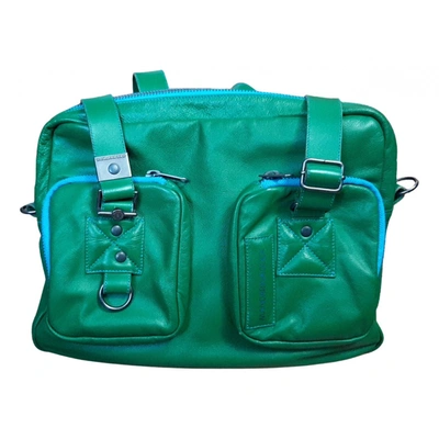 Pre-owned Mandarina Duck Leather Handbag In Green