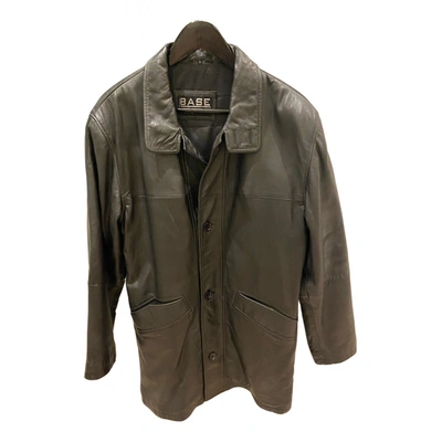 Pre-owned Baserange Leather Jacket In Black