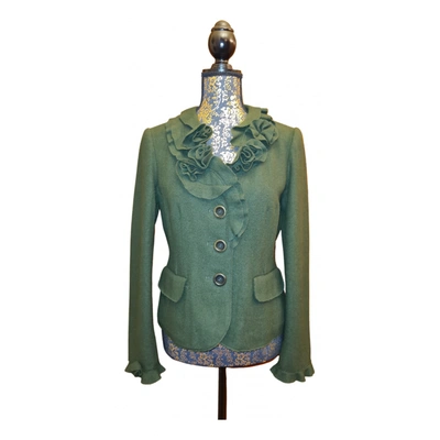 Pre-owned Moschino Cheap And Chic Wool Blazer In Green