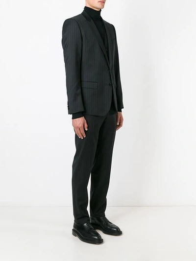 Shop Dolce & Gabbana Pinstripe Three-piece Suit