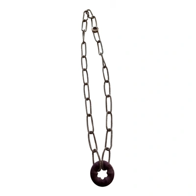 Pre-owned Montblanc Silver Long Necklace