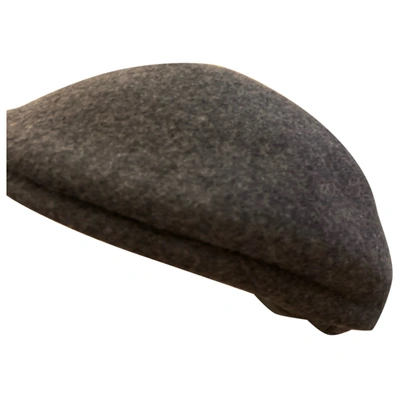 Pre-owned Paul & Shark Wool Hat In Anthracite