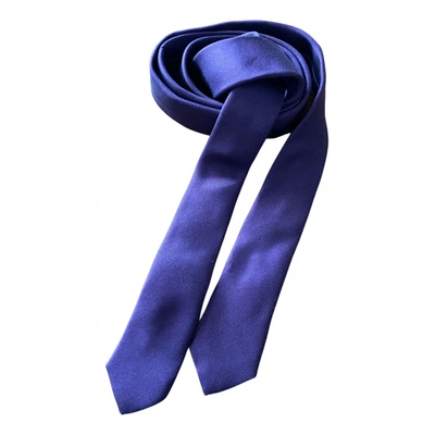 Pre-owned Malo Silk Tie In Purple