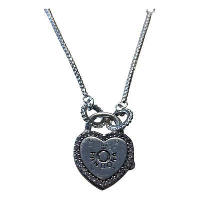 Pre-owned Pandora Silver Necklace In Metallic