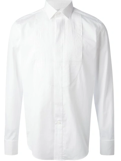 Lanvin Pleated Detail Formal Shirt In White