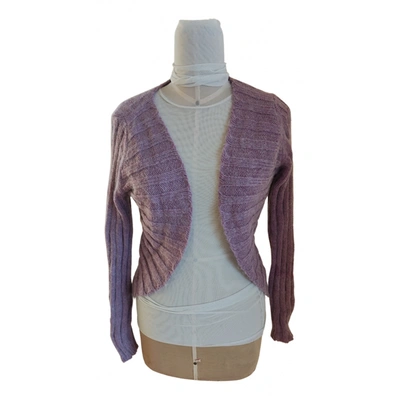 Pre-owned 360 Sweater Wool Cardigan In Purple