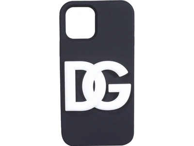 Shop Dolce & Gabbana Dg Logo Iphone 12/12 Pro Cover In Black