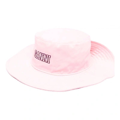 Pre-owned Ganni Hat In Pink